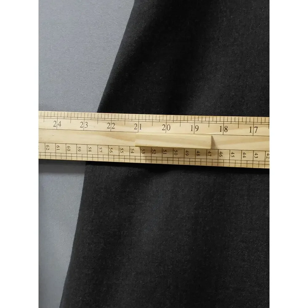 Pendleton Made in USA 100% Wool Gray Straight Midi Skirt Women Size 14